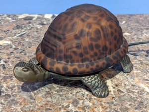 lot 130 image: Pair of Turtle Table Lamps