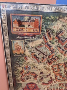 lot 131 image: Vintage Harvard University Map