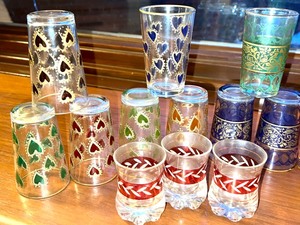 lot 115 image: Vintage Moroccan and Persian Tea Glasses
