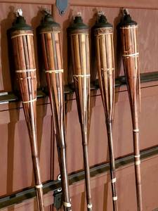 lot 169 image: (5) Citronella Tiki Torches