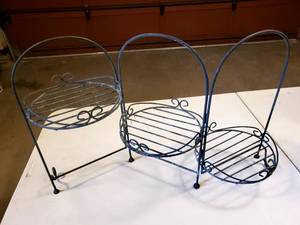 lot 176 image: (2) Watering Cans and Plant Stand