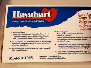 lot 250 image: Like NewSmall Havahart Live Animal Trap