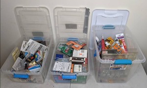 lot 107 image: Handyman Lot of (3) Bins of Hardware & More