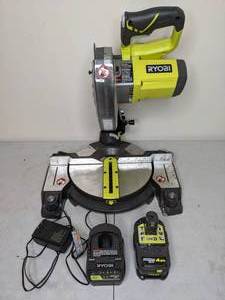 lot 11 image: Ryobi 18-Volt ONE 7-14 in. Cordless Miter Saw