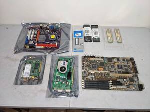 lot 146 image: PCLaptop Hardware - WinTV NTSCNTSC-J, Nvidia Quadro FX, PC Memory, ECS Motherboard