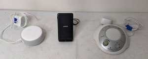 lot 96 image: Homedics Sound Machine, Ankler Power Port Wireless Stand, and Amazon Echo Dot