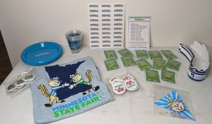 lot 75 image: Collection of Minnesota State Fair Logo Items