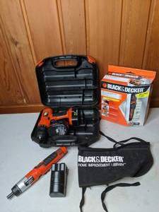 lot 179 image: Lot of Black & Decker Power Tools Drill, Soldering Iron, Power Driver