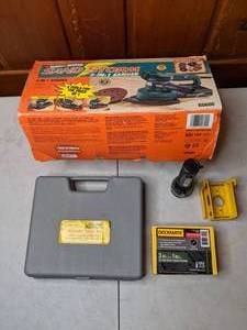 lot 194 image: Black & Decker Sand Storm 3-in-1 Sander, Rotary Bits and More