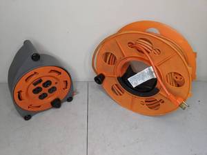 lot 176 image: Lot of 2 Extension Cords in Storage Reels