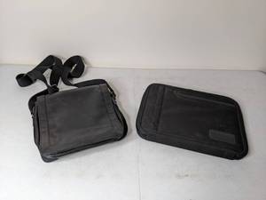 lot 253 image: Aldo Crossbody Flap Purse and Wells Fargo Portfolio Case