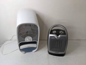 lot 221 image: Honeywell Germ Free Cool Mist Humidifier and Lasko Space Heater
