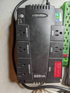 lot 136 image: Lot of Extension CordsPower StripsPower TapUPS