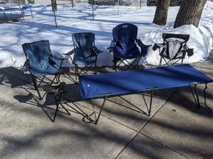 lot 297 image: Set of REI Co-Op Camp  and Folding Camping Chairs