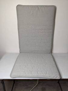 lot 255 image: IKEA gray Chair cushion
