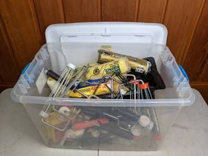 lot 324 image: Lot of Painting Supplies - Rollers, Brushes, Roller Covers, and more