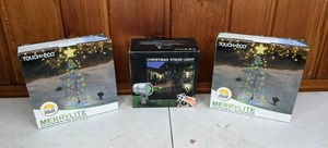 lot 327 image: Set of (3) Outdoor Christmas Light Displays - New in Box