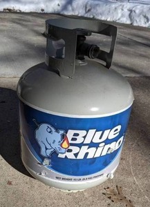 lot 291 image: Blue Rhino Steel Propane Tank. 15lbs