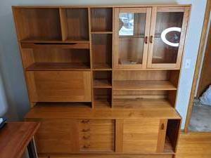 lot 282 image: Set of Two Wood Office Hutches