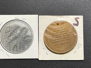 lot 5 image: 2 Liberty Bell Tokens