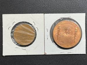 lot 12 image: John F. Kennedy & James Polk Tokens