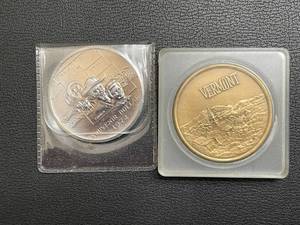 lot 27 image: Vermont & Central Dakota Tokens