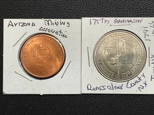 lot 32 image: Arizona Mining Association & Rensselaer County Tokens