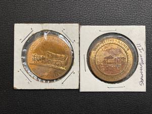lot 50 image: God, Guns, and Guts & Illinois Tokens