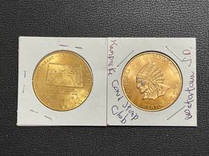lot 54 image: N Dakota & S Dakota Tokens