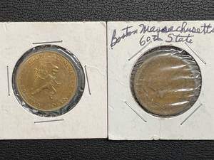 lot 58 image: Massachusetts & Reno Tokens