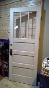 Wooden Door with glass window