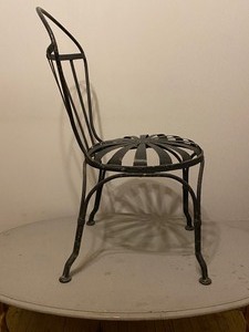 Black Rod Iron Chair