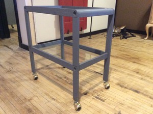 Shelf  Rack on wheels with glass top
