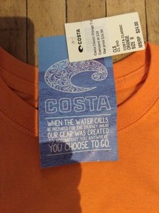 T-Shirt, Costa - Orange size Medium