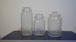 3 -Decorative Jars with lids