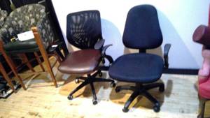 Office chairs on castors