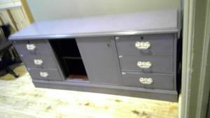 Wooden dresser painted