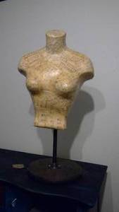 Decorative mannequin on stand