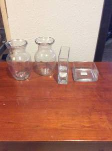 Glass vases and displays