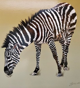 lot 32 image: Amazing Zebra Print by Summers