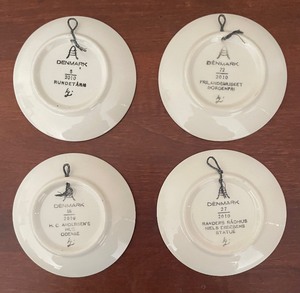 lot 46 image: 4 Small Royal Copenhagen Collectors Plates