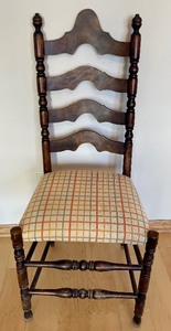 lot 158 image: Vintage Ladder Back Chair