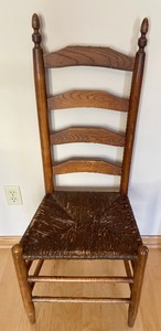 lot 152 image: Vintage Ladder Back Chair