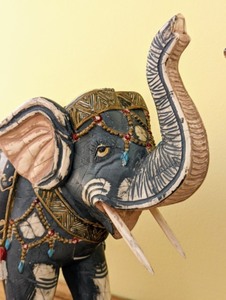 lot 108 image: Pair of Elephant Figurines