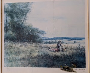 lot 110 image: Framed Scenic Print by Adolf Sehring