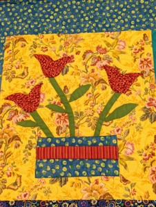 lot 124 image: Quilted Wall Hanging