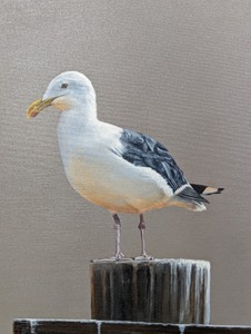 lot 125 image: Northern Gull Painting by Dick McRill