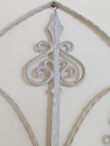 lot 129 image: White Iron Wall Hanging