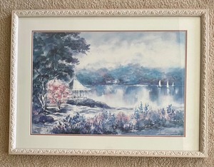 lot 181 image: Crystal Bay Off-set Lithography Numbered Print by Lou Roman
