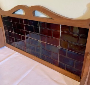lot 209 image: Decorative Wooden and Tile Piece